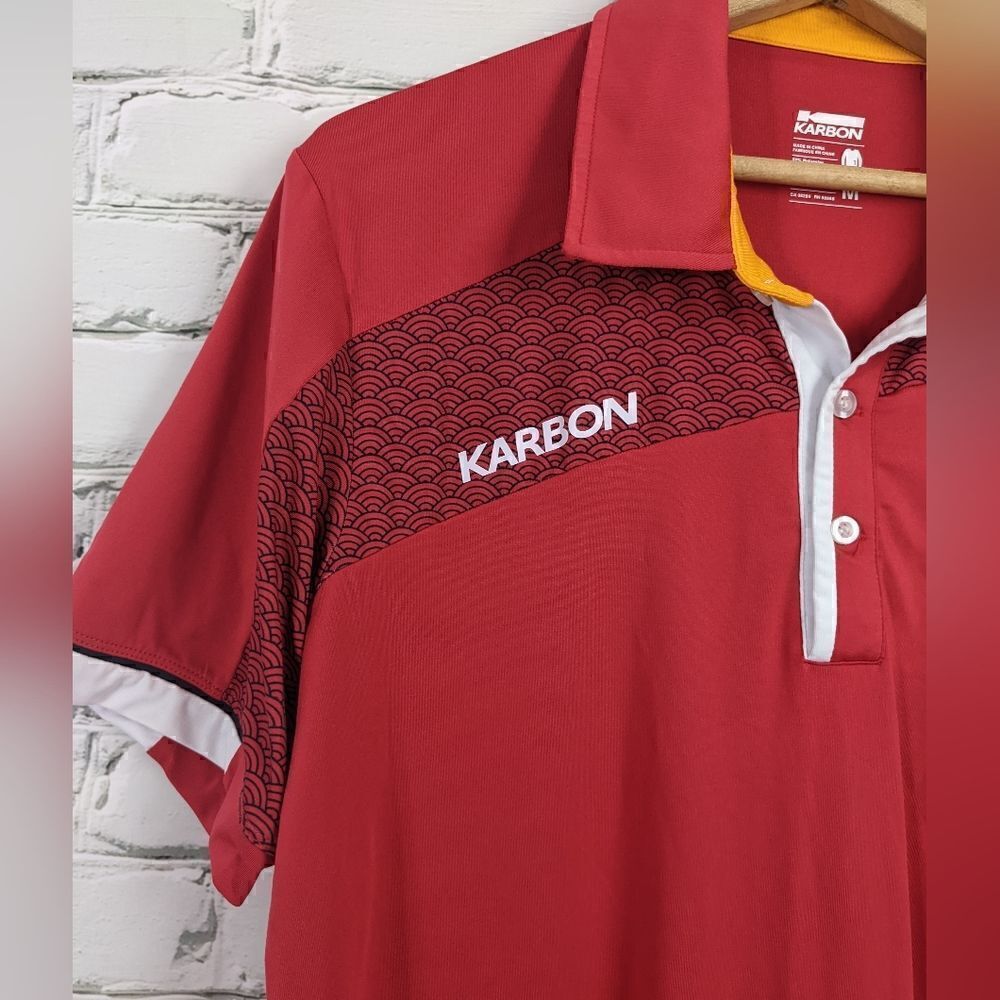 Tokyo 2020 polo shirt Karbon Brand Golf shirt size M - Picture 5 of 6
